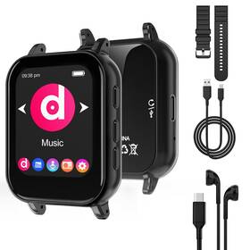 Aeheqkl Aeheqkl-m8 Mp3 Player With Bluetooth 5.0 32gb Touchscreen Music Detachable S