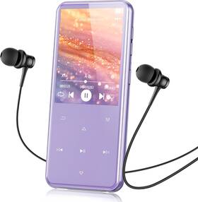Agptek 445013296225 64gb Mp3 Player With Bluetooth M3 2.4 Inch Music Speaker And