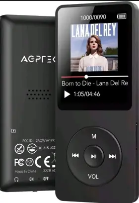 A02b Agptek A02 32gb Mp3 Player 70 Hours Playback Lossless Sound Music