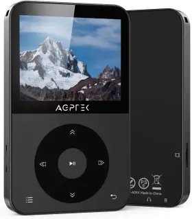 A52pl Agptek 64gb Bluetooth Mp3 Player 2.3ftft Horizontal Screen With Speaker