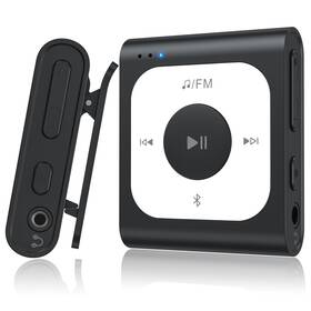 Agptek Apmpa53plb-0fus 64gb Clip Mp3 Player With Bluetooth A53pl Portable Music