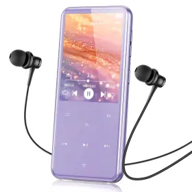 B0dfclrvpp Agptek 64gb Mp3 Player With Bluetooth M3 2.4 Inch Music Speaker And