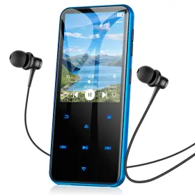 B0f59syd7k Agptek 64gb Mp3 Player Bluetooth M3 2.4 Inch Music With Speaker Fm Radio