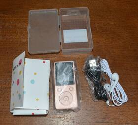 Agptek Ha0182rg Mp3/4 Usb Aux Player New With Pods And Charager Case Bundle