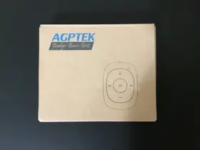 Mg02bl Agptek Badge-basic G02 8gb Mp3 Player With Clip For Sports Blue Compact New