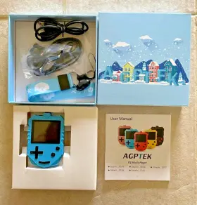 Mk1bl Agptek K1 Music Player For Kids Blue Color Used In Box