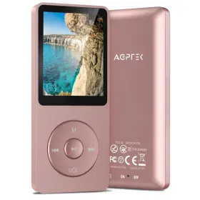 A02pl Agptek Smp16 64gb Mp3 Player 70 Hours Playback Lossless Sound Music Su