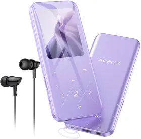 Smpa09xpu Agptek A09x 32gb Bluetooth Mp3 Player With Fm Radio And Voice Recorder Purple
