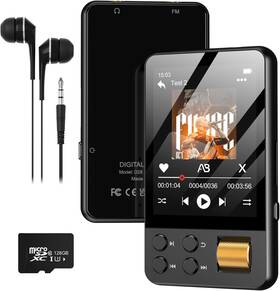 Agxov 313027412481 128gb Mp3 Player With Bluetooth 5.4 Music Built-in Hd Speaker