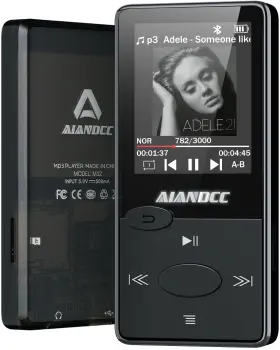 Aiandcc 344106773113 Mp3 Player With Bluetooth 5.3 Hifi Sound Fm Radio Mini Musi