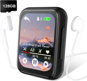 Aimoonsa 711181057911 128gb Mp3 Player With Bluetooth 5.3 Portable Digital Lossless Music