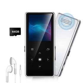 Aimoonsa B0bm3fx375 64gb Mp3 Player Bluetooth 5.2 Music With Hd Speaker And Fm Radio