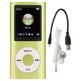 Akozon08mb4eazgo-14 Akozon Mp3 Player Stylish Lossless Sound Slim 1.8 Inch Lcd Screen Portabl