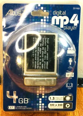 301-9408 Altus Digital 4gb Mp4 Player Video Camera 1.3 Mega Pixel 2.4 Lcd Screen Fm Radio