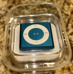 Apple 130ll/a Ipod Shuffle Blue 2gb New Factory Sealed Nib Collectible 2012 Manufactured