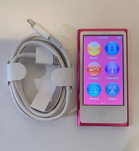 Apple 3a655c Ipod Nano 7th Generation Pink 16 Gb Works Great