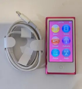 3a655c Apple Ipod Nano 7th Generation Pink 16 Gb Works Great