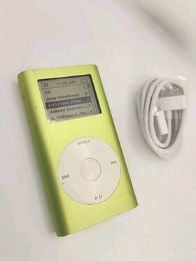 Apple 5k62800cs47 Ipod Mini 4gb Green A1051 2005 Works Great Battery Life Not Tested