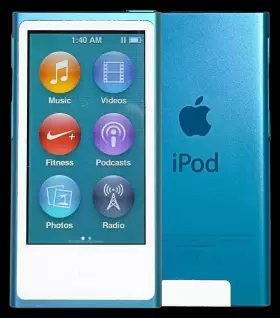 Apple 616469240552 Stunning Ipod Nano 7th Generation Blue 16 Gb A1446 Md477ll/a