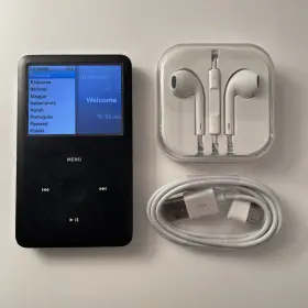 Apple 642610560002 Ipod 120gb 7th Generation Grey Earbuds Usb Cable Bundled Condition B