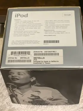 Apple 718908427750 Ipod Classic 1st Generation 10gb Billie Holiday With Box M8709ll/a Read