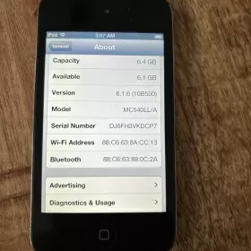 Apple 842740050330 Ipod Touch 4th Generation 8gb Player - Black Mc540ll/a