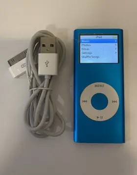 Apple 885909102648 Ipod Nano 2nd Generation Blue 4 Gb Read Description/see Pictures