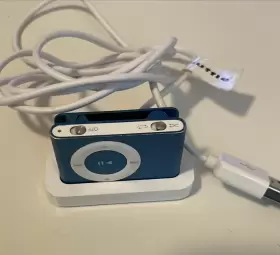 Apple 885909252473 Ipod Shuffle 2nd Generation Blue Mp3 Player 2gb Tested Works