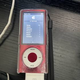 Apple 885909308361 Ipod Nano 5th Generation Red 8 Gb Need New Battery Read Description