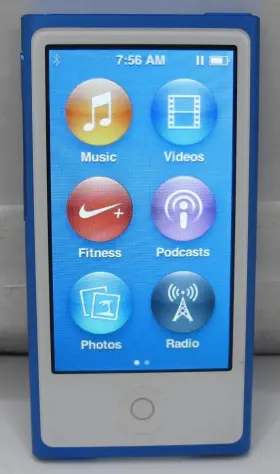 Mkn02c Apple A1446 Ipod Nano 7th Generation 16gb Blue - Free Shipping