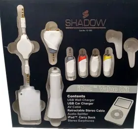 Apple Ipod 040293643225 Vintage Shadow Gizmo Accessories Value Kit. Very Rare