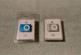 Apple Ipod 4h84419p3fl 2 Factory Sealed Shuffles Model A1204 2gb Silver And Blue