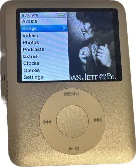 51100998-00 Apple Ipod Nano 3rd Generation Model A1236 4gb Silver Works Great Good Batt