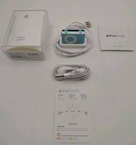 Apple Ipod 825945185946 Shuffle 2nd Gen A1204 1gb Blue Complete Setup Open Box