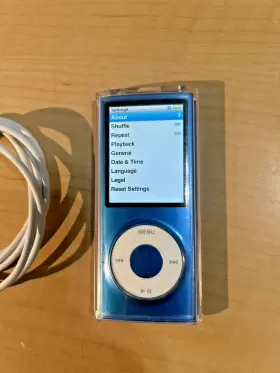 Apple Ipod 859093653400 Nano 4th Generation 16gb Blue Mp3 Player Euc