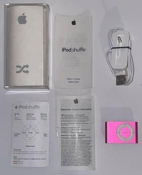 Apple Ipod 885909161508 Pink Shuffle 2nd Gen A1204 1gb Charge Dock Box For Parts Only