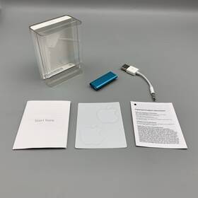 Apple Ipod 885909345397 Shuffle Blue 4gb 3rd Gen Mp3 Player Model A1271 Bundle Read