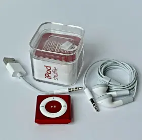 Apple Ipod 888462476287 Shuffle 4th Gen. 2gb Product Red Special Edition - Dead Battery