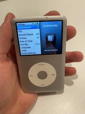 Apple Ipod 8p7492zmy5n Classic 6th Generation 80gb Silver Model A1238 Works