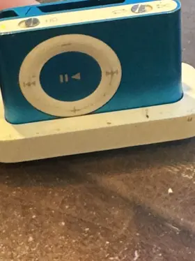 Emc2125 Apple Ipod A1204 Shuffle 2nd Generation Emc 2125 Blue W Usb Dock Tested Working