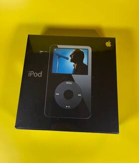 Apple Ipod Ma147x/a Authentic A1136 30gb 5th Generation Black U2 Box. New Sealed Nos Usa