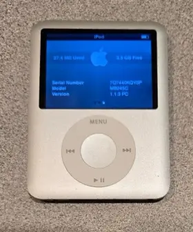 Mb245c Apple Ipod Nano 3rd Generation Silver 4 Gb