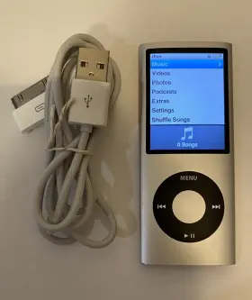 Mb480c Apple Ipod Nano 4th Generation Silver 4 Gb Works Great