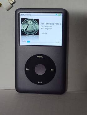 Apple Ipod Mc297j Classic 7th Gen 160gb Black Model Working Used