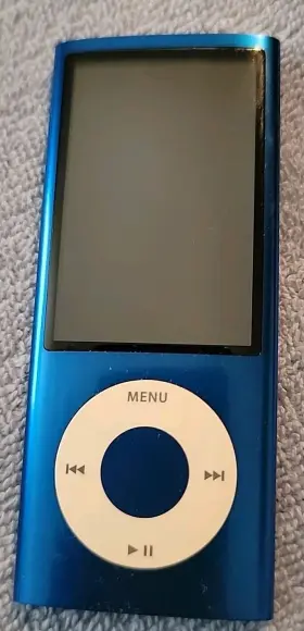 Mco37ll Apple Ipod 8gb Blue Nano Model Video Record Games Cord Vgc-look