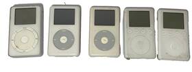 Apple Ipod Mp103 A1059 A1040 A1019 Lot Of 5 Classic Mp3 White Untested As Is