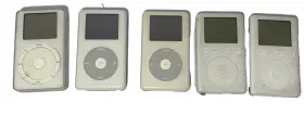 Mp103 Apple Ipod A1059 A1040 A1019 Lot Of 5 Classic Mp3 White Untested As Is