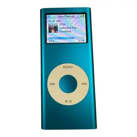 Pa4281ll Apple Ipod Nano 2nd Generation Blue 4 Gb Mp3 Music Player A1199 Tested Engraved