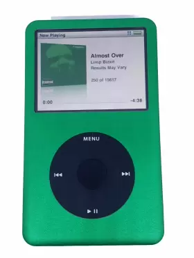 Pb147ll Apple Ipod Pb147ll/a Refurbished Classic Green 80 Gb Thin 6th Gen- New Battery