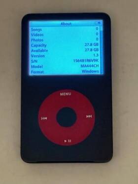 Apple Ma444ch/a Ipod A1136 30 Gb Video U2 Special Edition 5th Generation Black